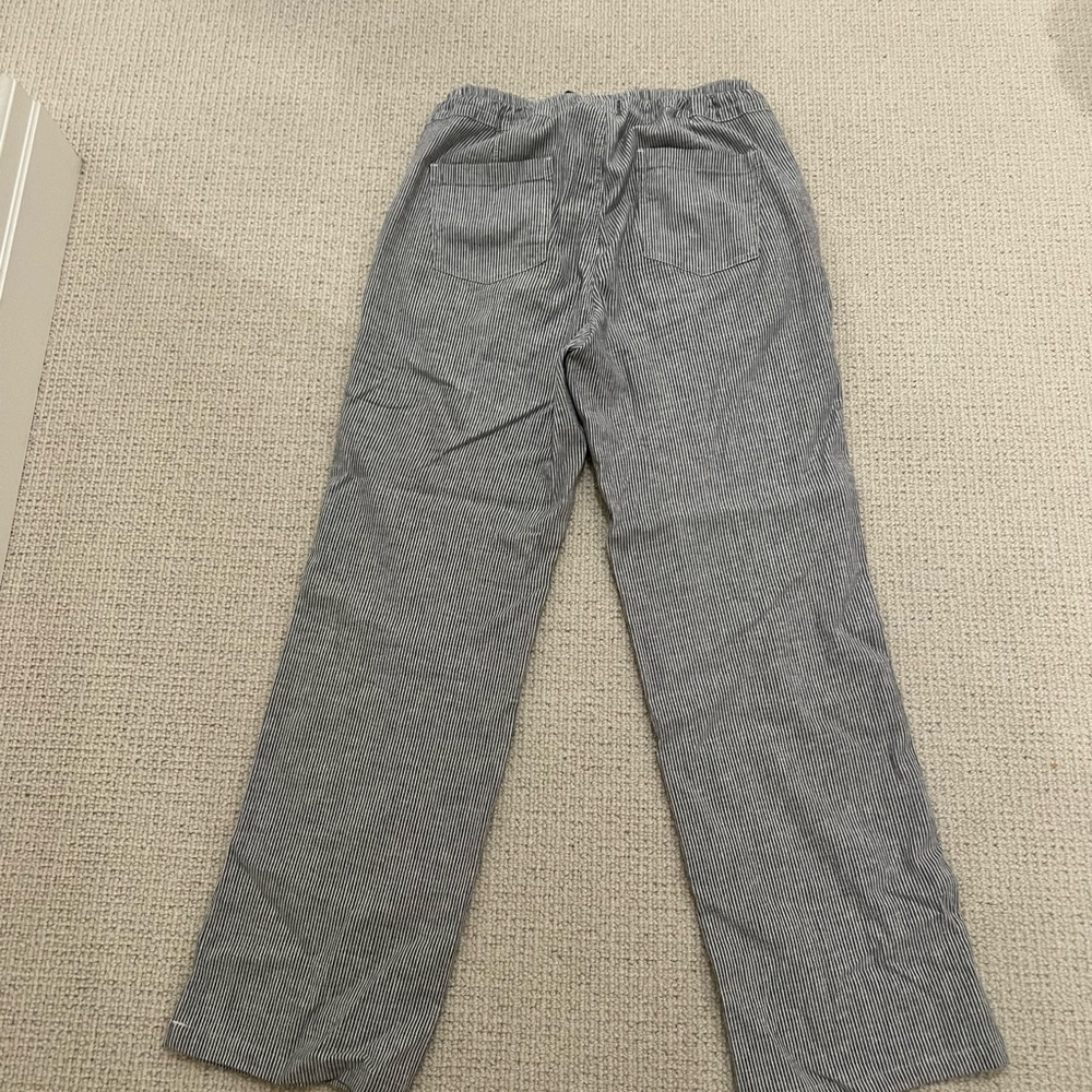 Aventura striped cotton drawstring pants in size medium